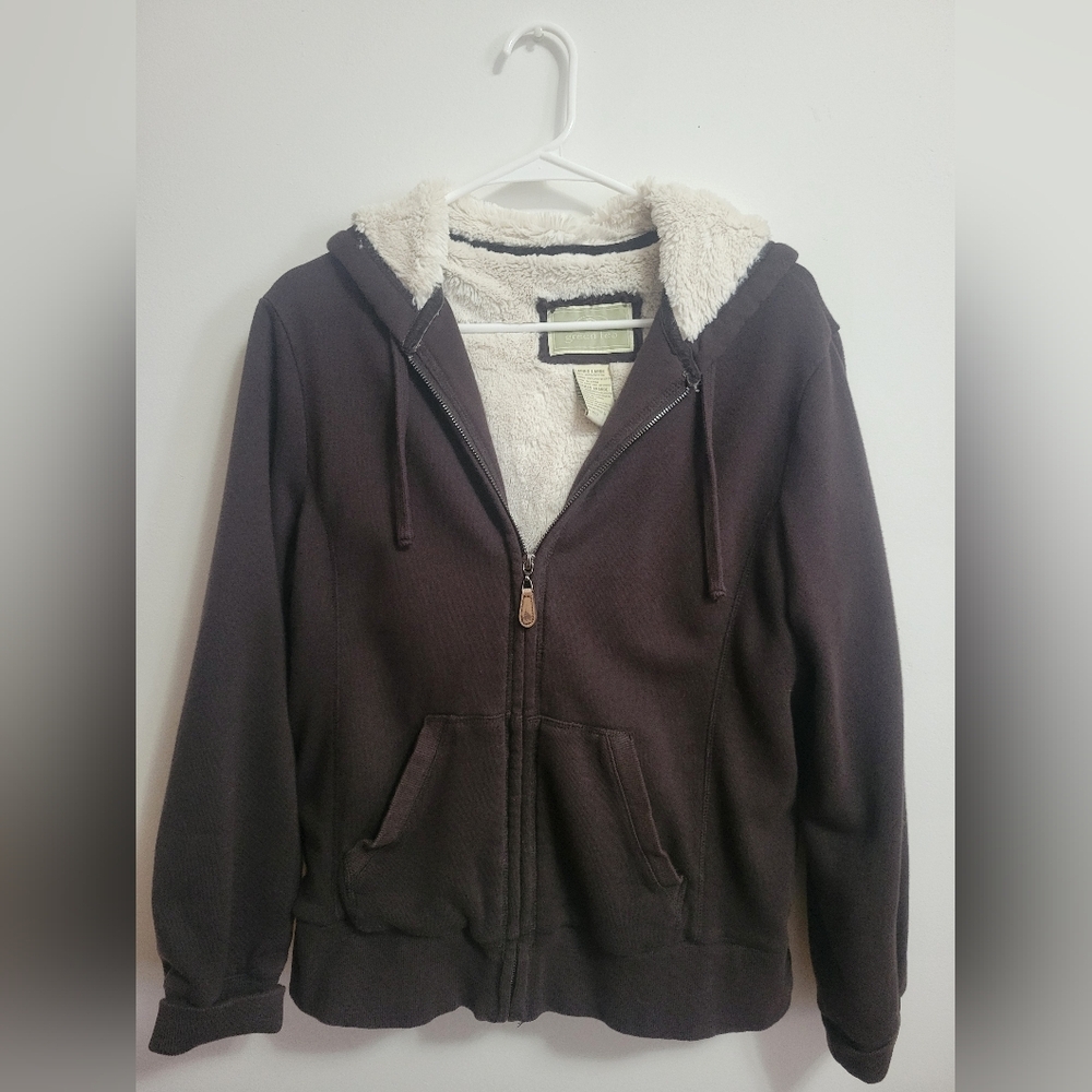 GreenTea Brown Fleece-Lined Jacket